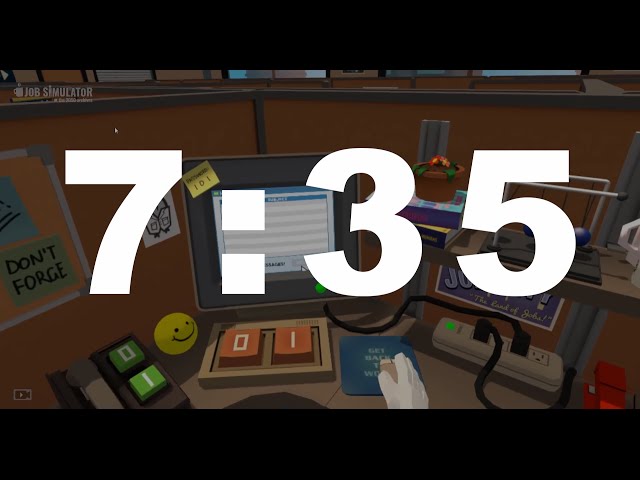 Speedrunning the Job Simulator Office in 7:35