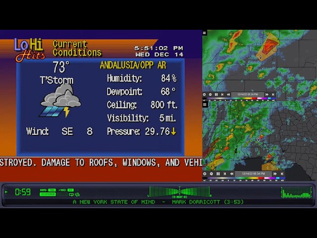 🔴LIVE: '90s Weather and Smooth Jazz - Andalusia, Alabama, and South Alabama - @lohihits