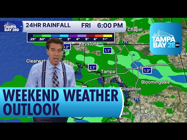 Weekend weather forecast for Tampa Bay by Chief Meteorologist Denis Phillips
