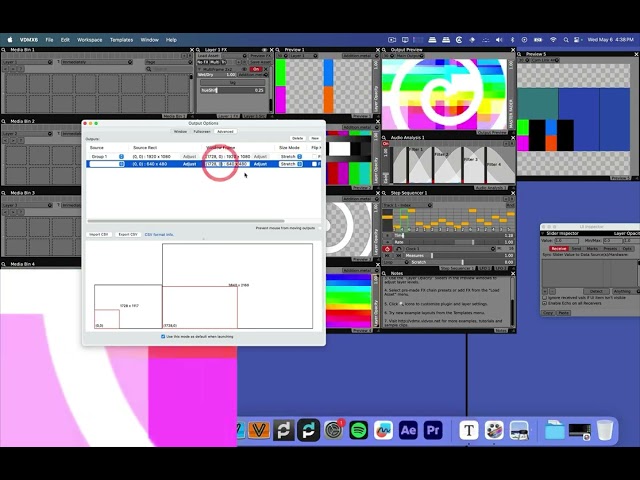 4 Screens From One Mac Output — VDMX Advanced Output + $120 OREI Video Wall Controller
