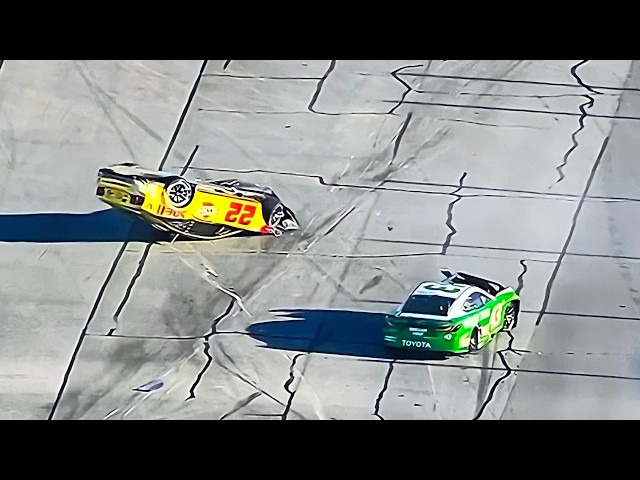 Joey Logano Goes Upside Down
