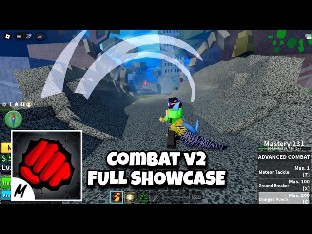 Combat V2 FULL SHOWCASE (Advanced Combat Fighting Style) (Blox Fruits Update 30)