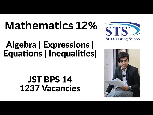Algebra | Expressions | Equations | Inequalities| 