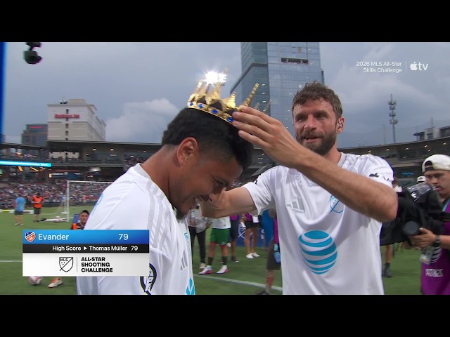 Evander TIES Thomas Müller's RECORD BREAKING All-Star Shooting Challenge pres. by AT&T