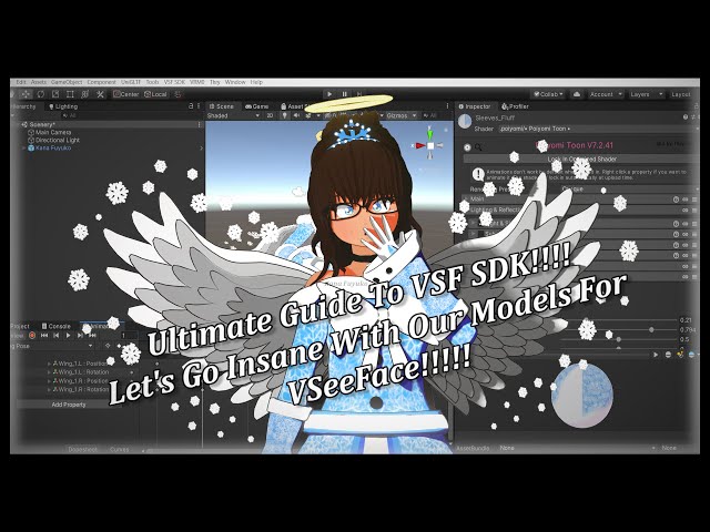 【Snow Angel ENVTuber】Ultimate Guide To VSF SDK!!!! Let's Go Insane With Our Models For VSeeFace!!!!!