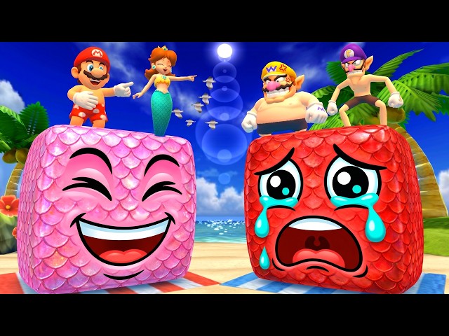 Mario Party Series - All 2vs2 Minigame Battle! Mario & Princesses Vs Wario & Waluigi (4K UHD)