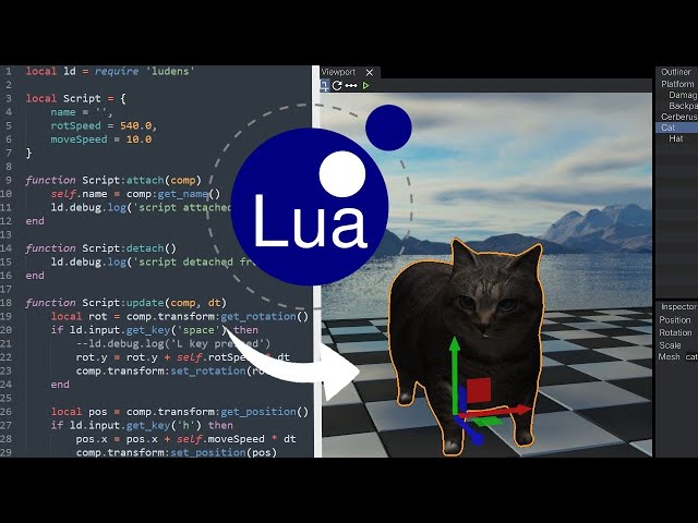 I added Lua Scripting to my Game Engine
