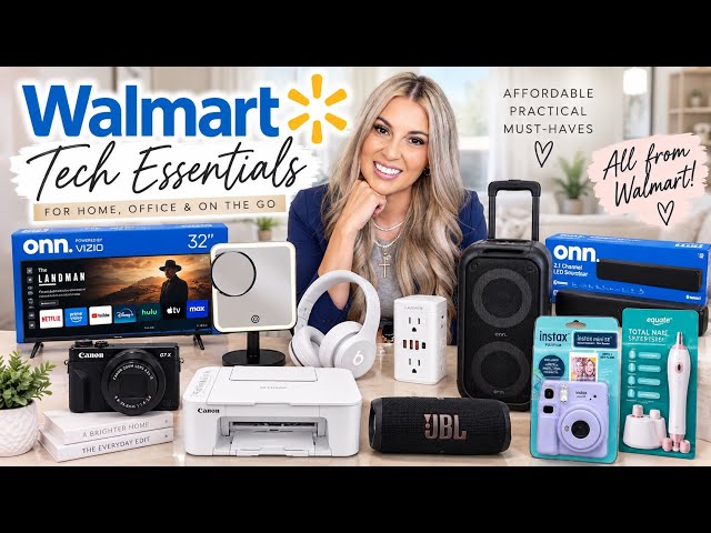 12 WALMART FALL TECH ESSENTIALS YOU'LL ACTUALLY USE | AFFORDABLE TECH MUST HAVES FOR EVERYDAY LIFE