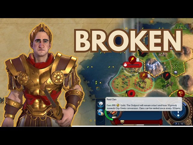 Caesar on Marathon Speed is BUSTED | Julius Caesar Rome Deity | Civ 6