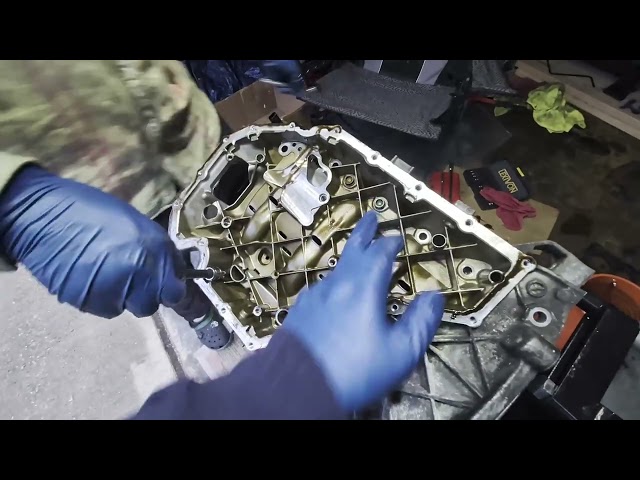 Audi A4 2011 Upper oil pan removal (Engine Rebuild in Progress)