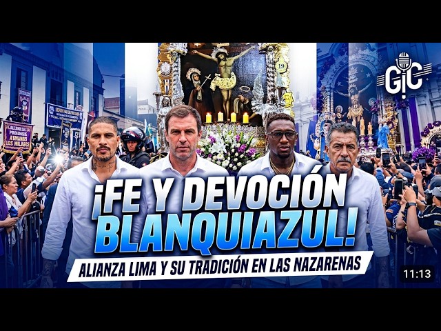 💜 FAITHFUL TO ITS TRADITION! ALIANZA LIMA PAYS TRIBUTE TO THE LORD OF MIRACLES AT NAZARENAS