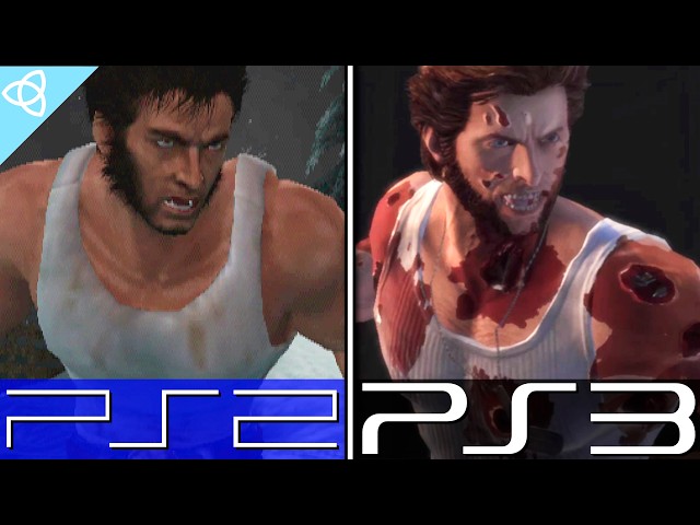 X-Men Origins: Wolverine - PS2 vs. PS3 | Full Game Comparison | Side by Side