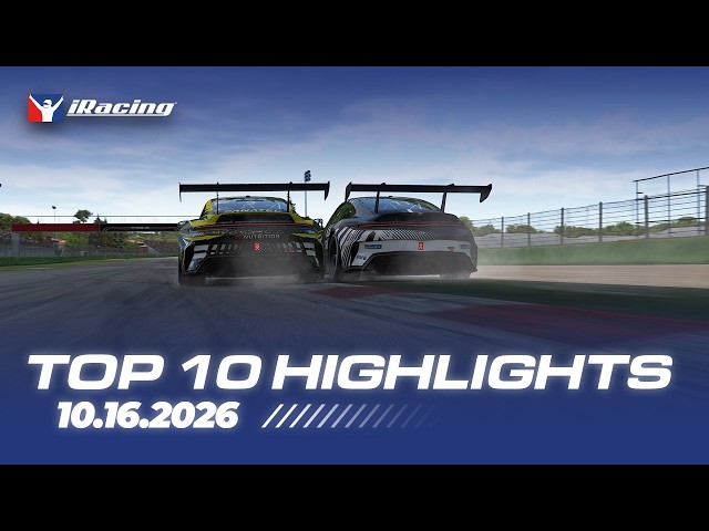 iRacing Top 10 Highlights - October 16th 2026
