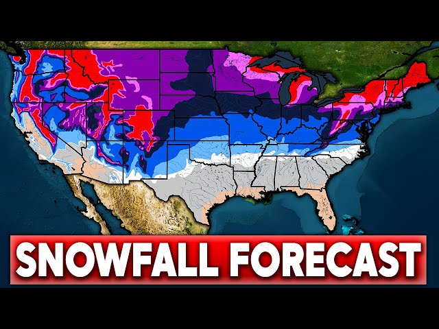 UPDATED Snowfall Forecast for the Winter of 2025 - 2026...