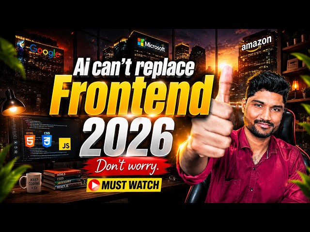 🚨🚨Will AI Replace Front End Developers? 😨 Frontend Jobs Reality in 2026 | Telugu