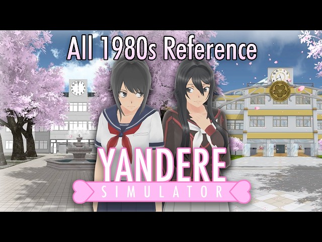 ALL the REFERENCES inside the 1980s MODE - Yandere Simulator