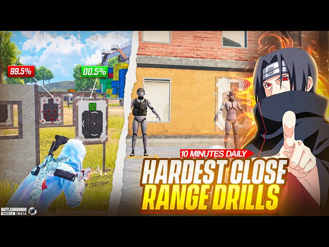 BGMI HARDEST Close Range Training Drills Challenge🔥(Only 1% Complete It!✅) Best Training Drills BGMI