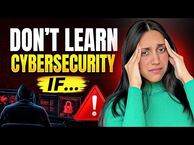5 Reasons You Should NOT Get Into Cybersecurity