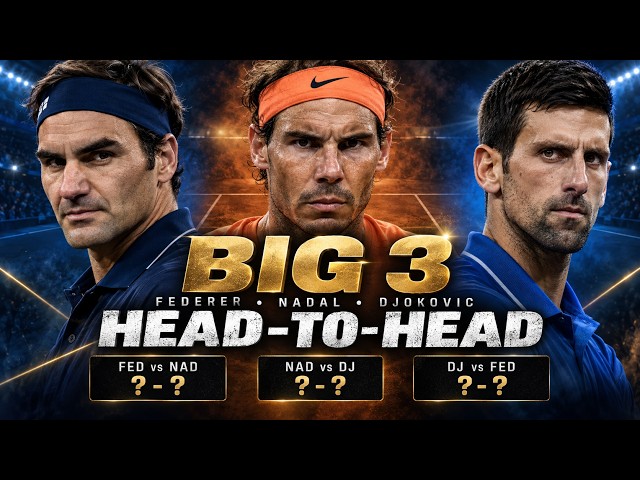 Federer vs Nadal vs Djokovic: Every Head-to-Head Match (2004–2024)