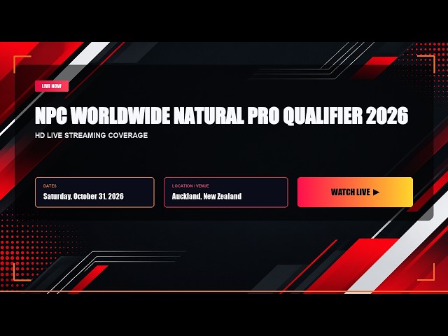🔴LiVE NPC Worldwide Natural Pro Qualifier 2026 (live) - stream