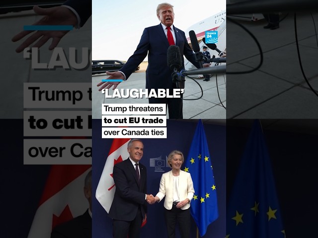 ‘Laughable’: Trump threatens to cut EU trade over Canada ties • FRANCE 24 English