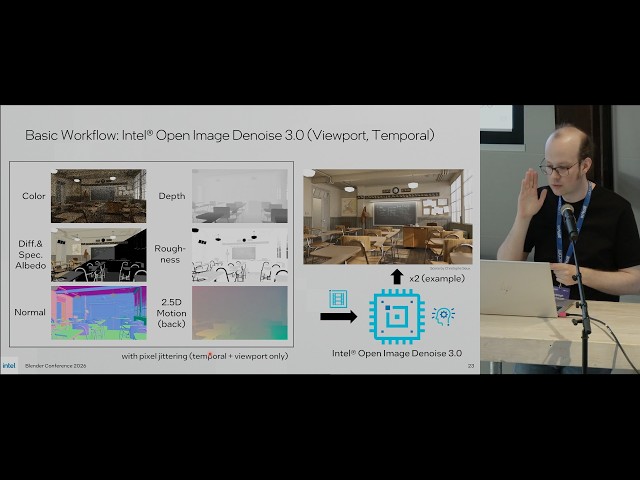Intel Open Image Denoise 3: Fast Temporal Denoising & Supersampling in Cycles — BCON26