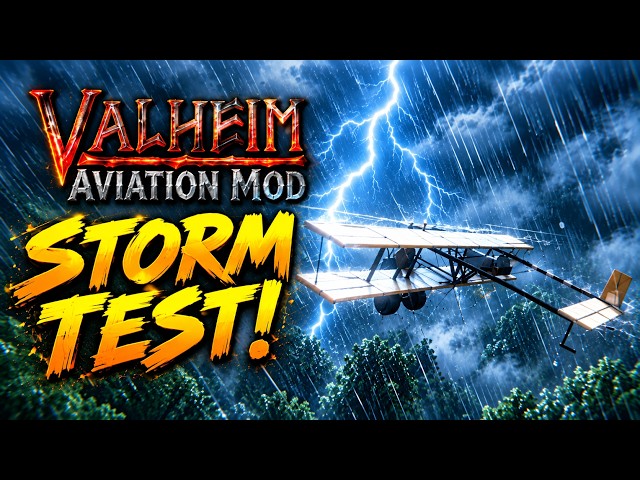 Can Our Moonshine Biplane Handle a Valheim Storm?