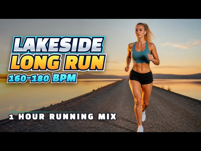 160-180 BPM Running Cadence Music 🏞️ Lakeside Long Run | 1 Hour Long Run Music Playlist