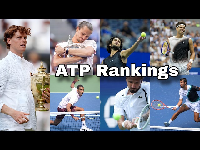 ATP Singles Men’s Rankings updated on 28th September 2026 #sportscentre #tennis #trending
