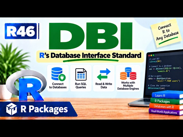 R46 | DBI — R's Database Interface Standard | R Packages | Uplatz