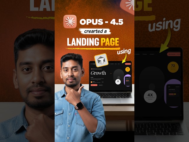 Claude Opus 4.5 Built This Website From ONE Screenshot 🤯 #Shorts