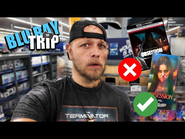 Obsession Movie Hunt! 4k GONE but Did I find the BLU-RAY?!? VHS Retro STYLE and STEELBOOKS!