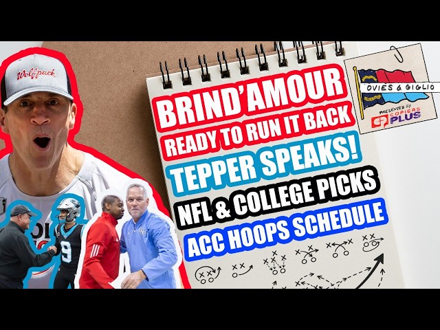 Rod Brind'Amour Interview | NFL & College Picks | Tepper Speaks on Bryce, MLB | ACC Hoops Schedule