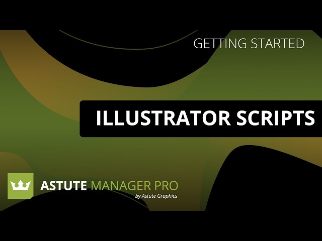 How to Add JSX Scripts to Adobe Illustrator | Astute Manager Pro
