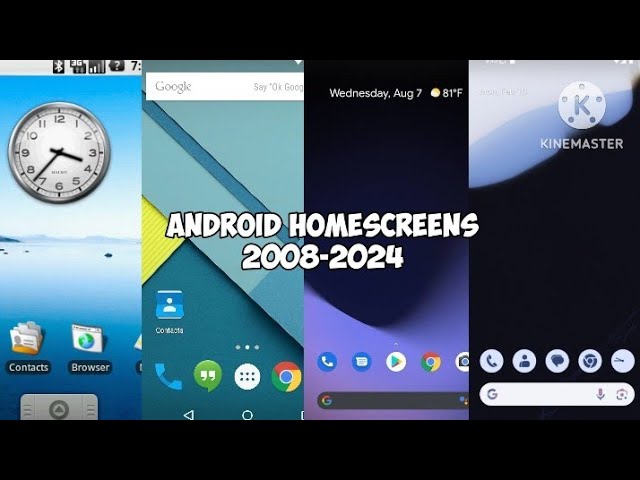 (75 Days Until My Birthday) Android HomeScreens Evolution (2008-2024)
