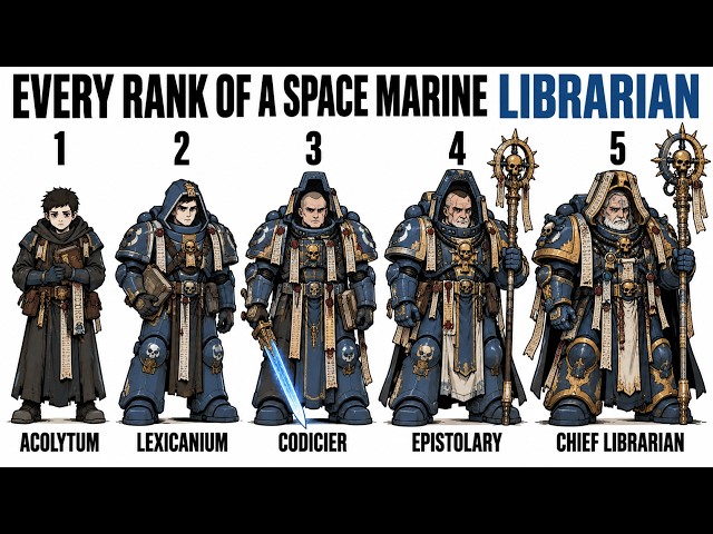 Your Life as Every Rank of a Space Marine Librarian (Warhammer 40k)