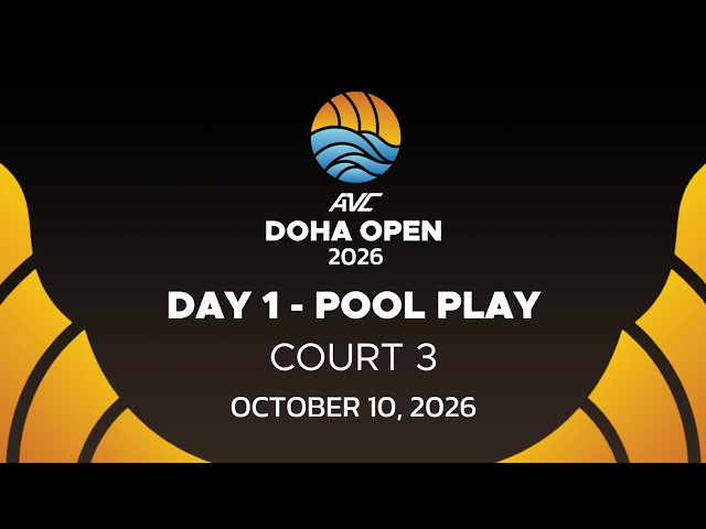 2026 AVC Beach Tour 2nd Doha Open Day1: 10 October (Court 3)
