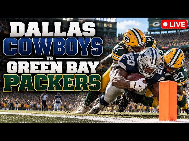 Dallas Cowboys VS Green Bay Packers 🔴 LIVE NFL Sunday Night Football