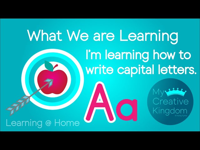 How to Write Capital (Uppercase) Letters Lesson for PreK - Kindergarten & ELL