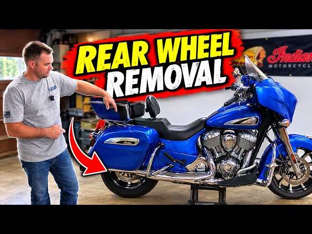How to Remove & Reinstall an Indian Motorcycle Rear Wheel | Belt Tension & Alignment