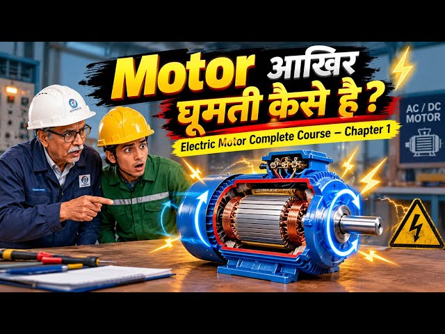 Electric Motor आखिर घूमती कैसे है?| Motor Complete Course | Chapter 1”यह curiosity भी बनाता है 