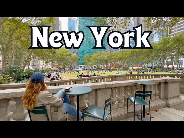 POV: What Bryant Park Actually Looks Like in Early Fall 🍂| 2026 NYC 4K Walk