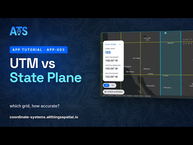 UTM vs State Plane vs lat/long — which grid, how accurate? (free app)