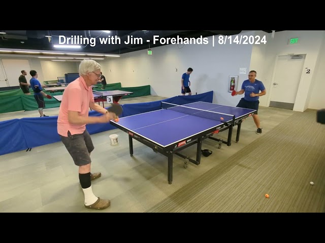 Practicing Cross-Court Forehand Drives: Table Tennis Training with a Hardbat Player