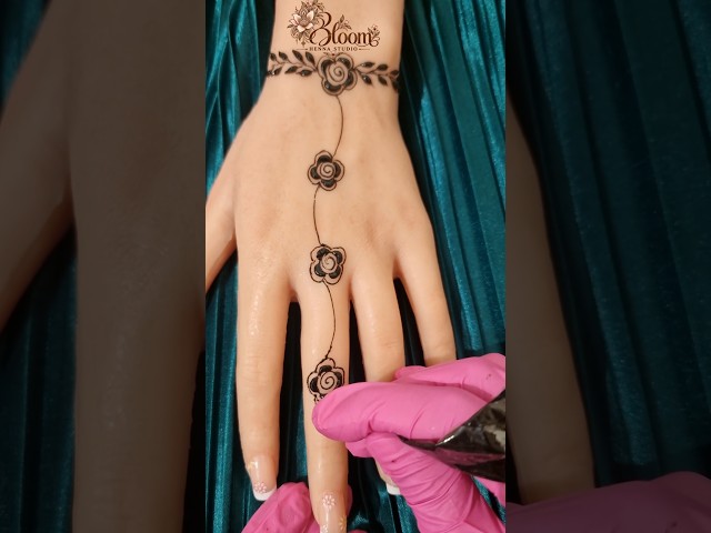 easy henna tutorial for beginners #mehndi #henna #hennatattoodesign #hennadesign