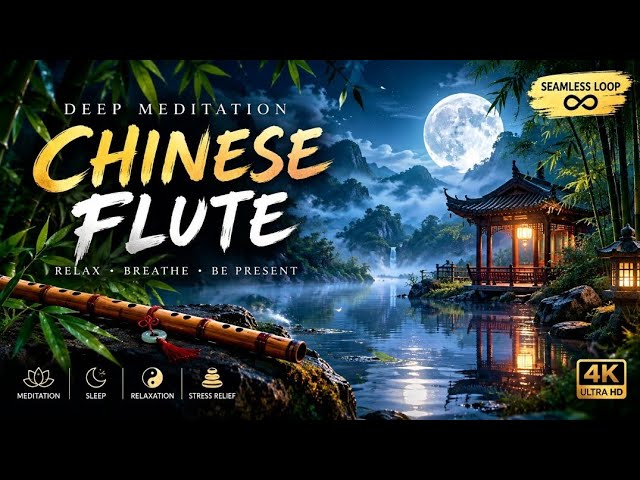 🎵 Seamless relaxing flute loop 🌙 Peaceful moonlit atmosphere 🧘 Deep meditation & mindfulness