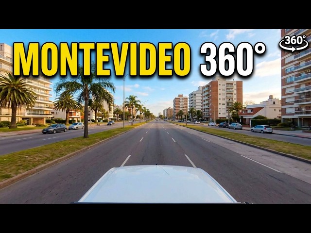 Montevideo, driving 360VR,#uruguay -SUNDAY DRIVE.