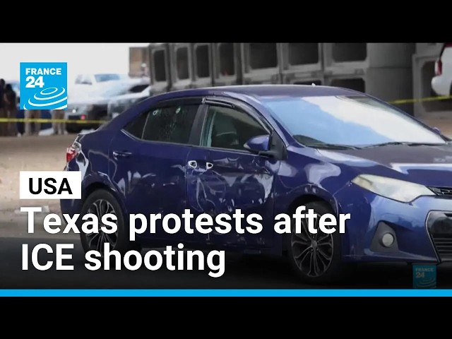 Protests erupt after ICE shooting in Texas • FRANCE 24 English
