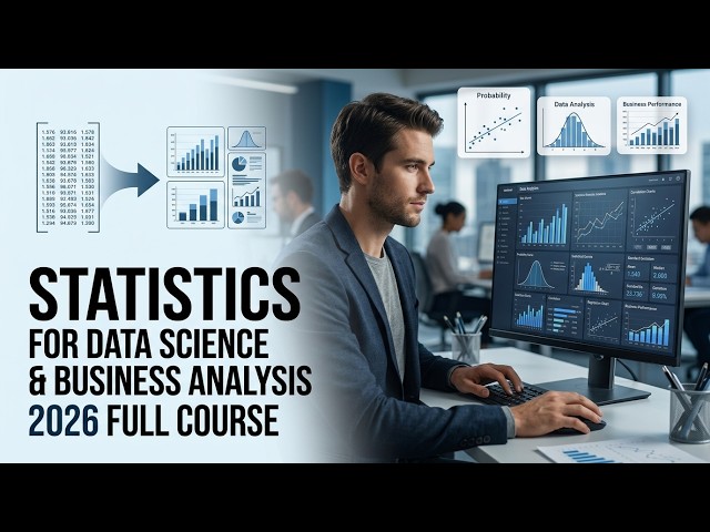 Statistics for Data Science & Business Analysis 2026 | Complete Beginner's Guide Full Course