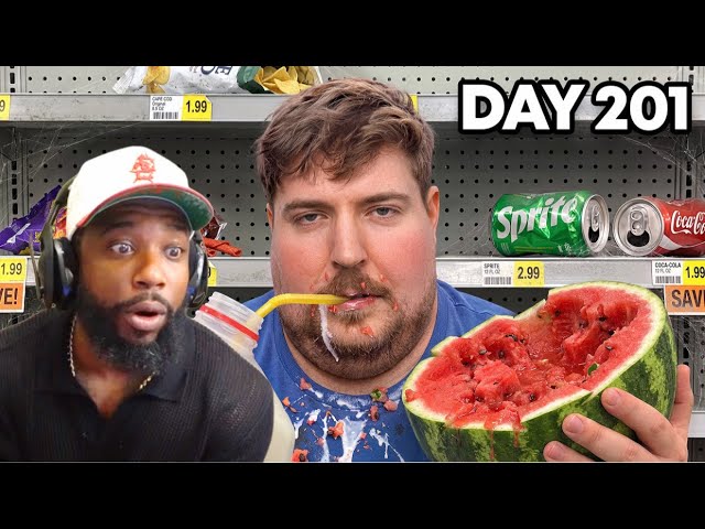Reacting To MrBeast Eat Everything In A Grocery Store, Win $1,000,000!